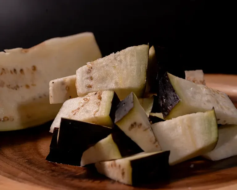 How to salt aubergine or eggplant to draw out moisture