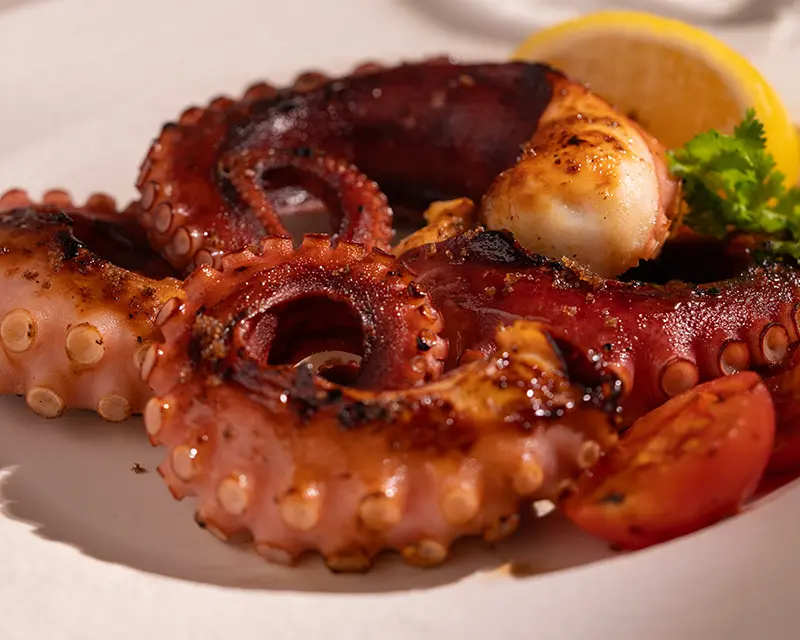 How to salt grilled octopus after grilling for better flavour