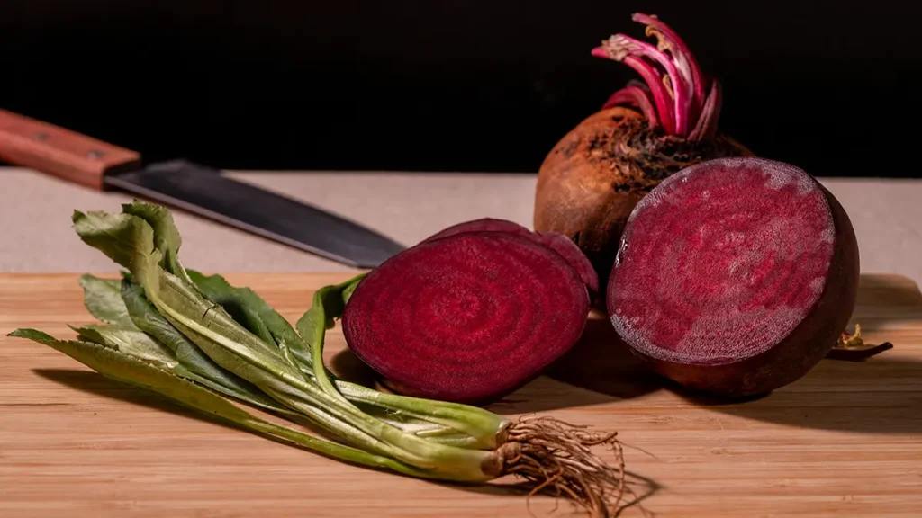 Cut beetroot for a guide on how to salt vegetables with dense roots.
