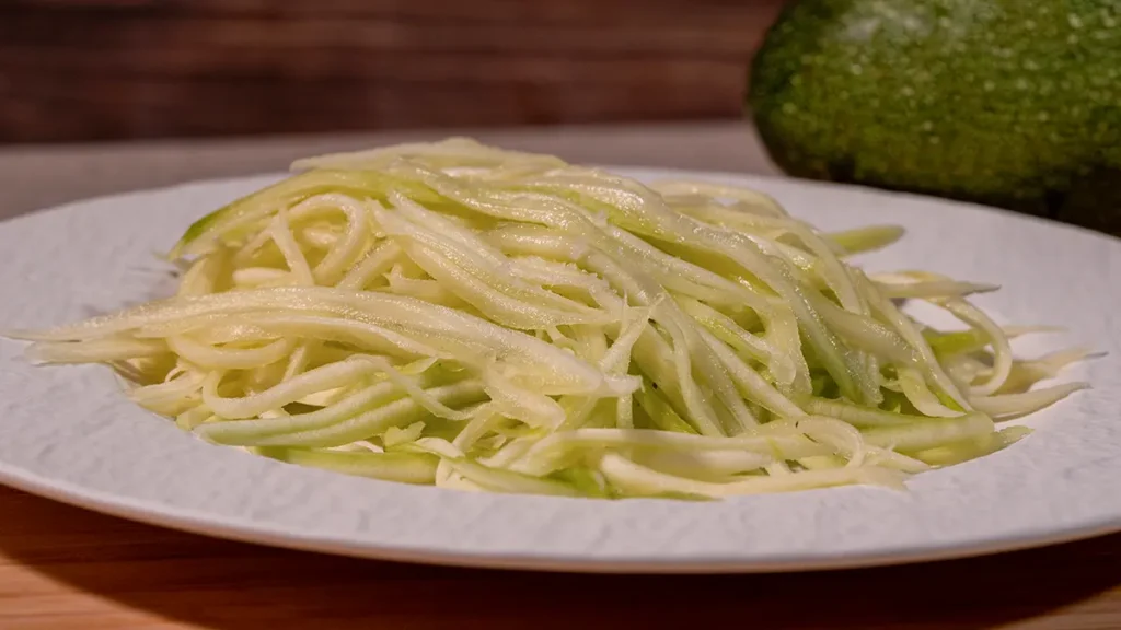 Courgette ribbons for a guide on how to salt vegetables before they turn watery.