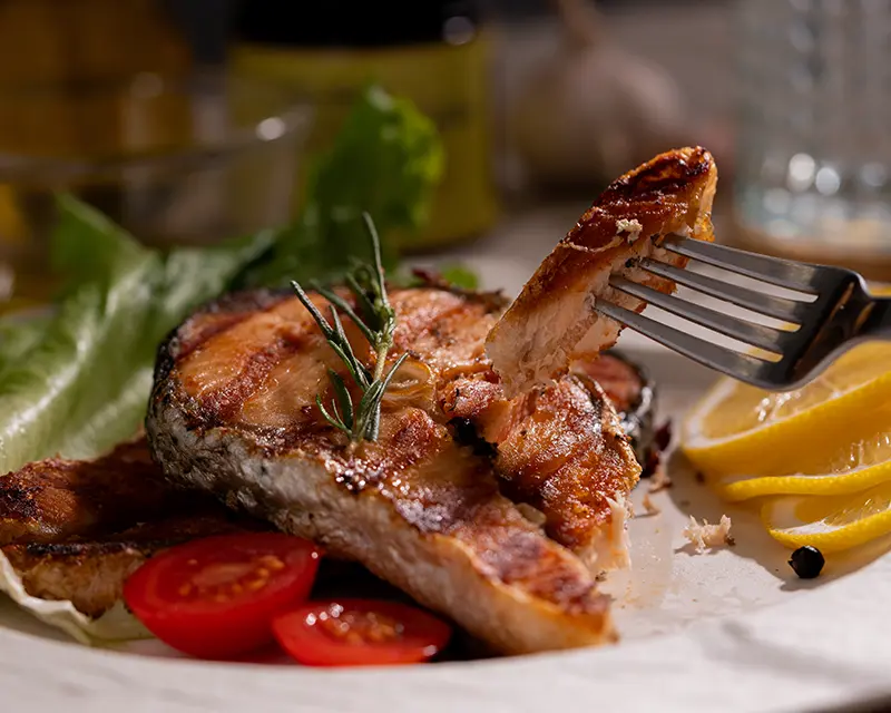 How to season salmon for a juicy, flavourful bite after pan searing.