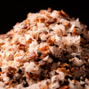 fermented mushroom salt crystals with visible mushroom flakes